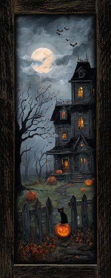 10x24 Framed Haunted House