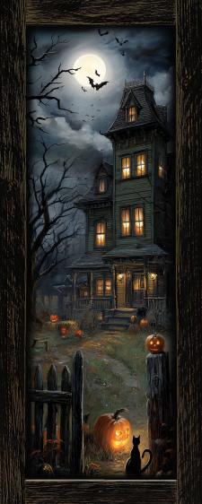 10x24 Framed Haunted House