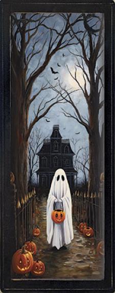 10x24 Framed Ghost Trick-or-Treater