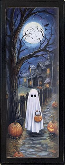 10x24 Framed Ghost Trick-or-Treater