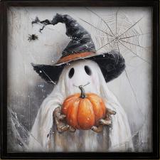 24x24 Framed Ghost Painting