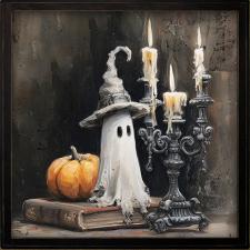 24x24 Framed Ghost Painting