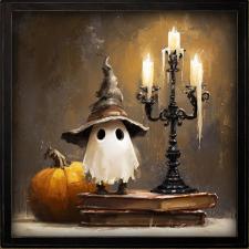 24x24 Framed Ghost Painting