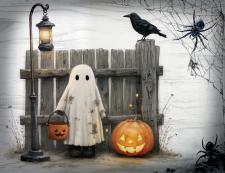 Lil  Monster Ghost Fun Block