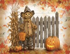Lil  Fall Scarecrow Fun Block