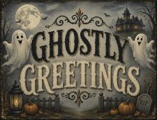 Ghostly Greetings 2 Fun Block