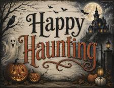Happy Haunting Fun Block