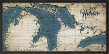 Vintage Map Framed Wall Sign